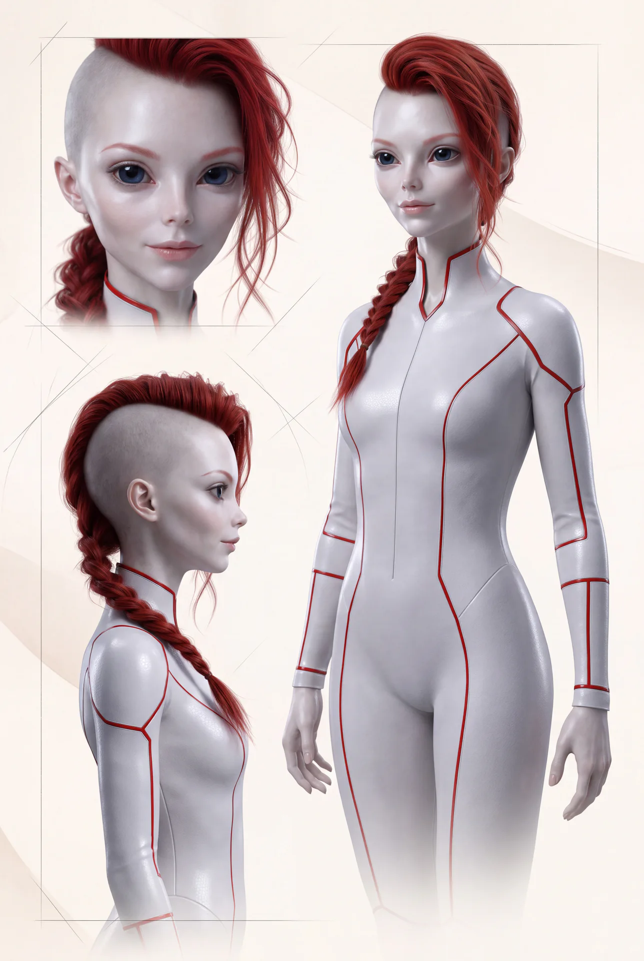Human Lyra profile illustration