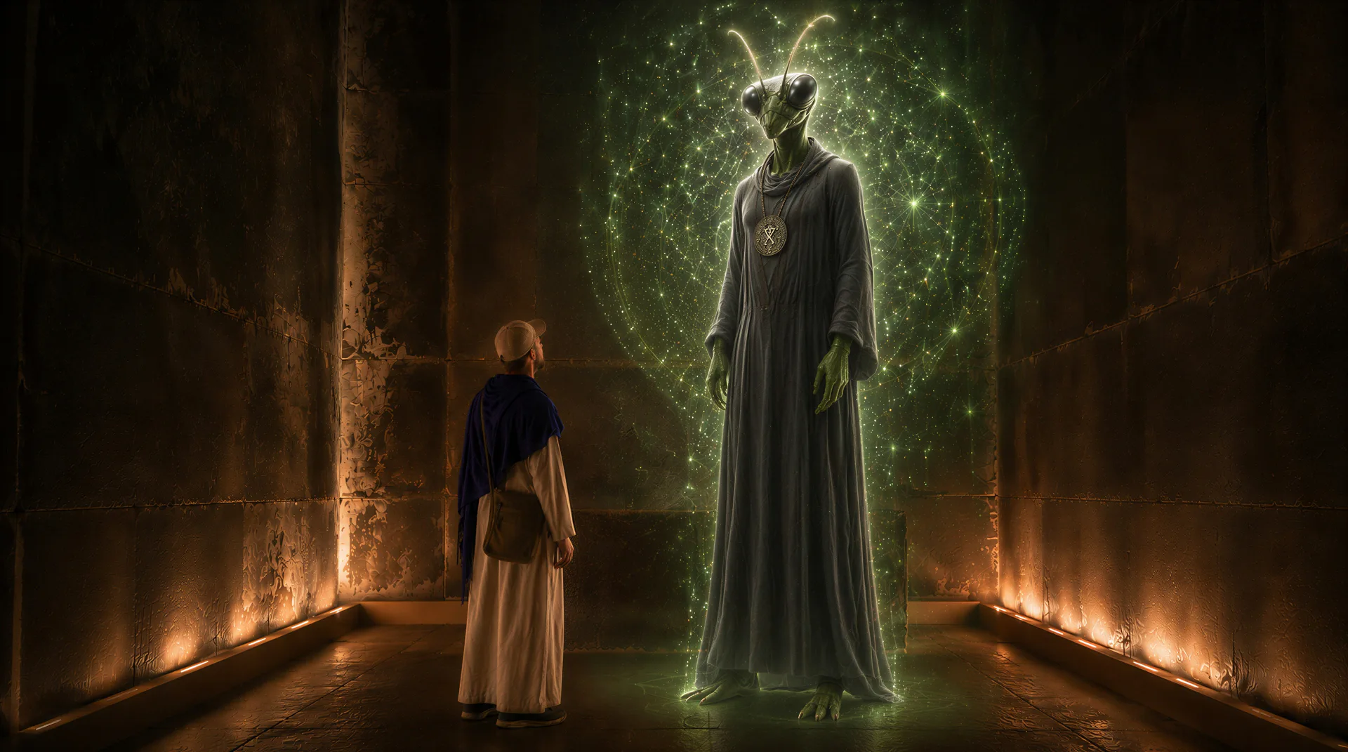 Mantis · Mantis in the King's Chamber · Mantis 1 in the pyramid