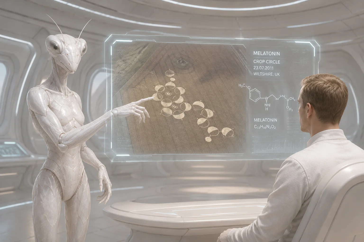Mantis · White Mantis in the Sirius B crystal palace · Mantis 4 teaches about melatonin