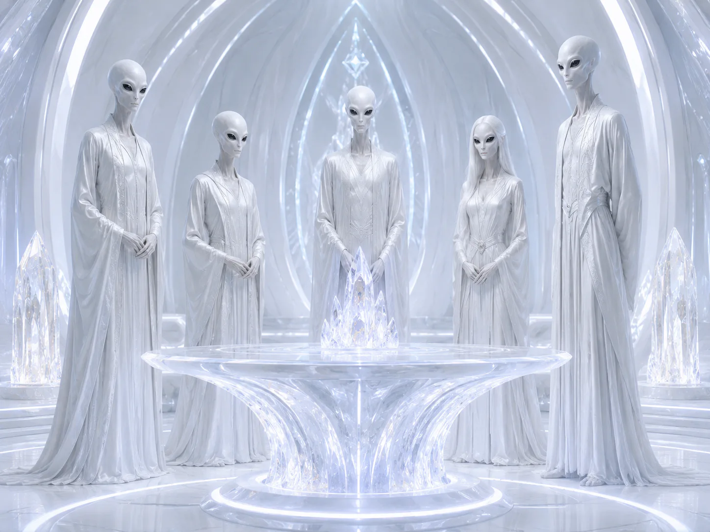 Tall White · Jupiter station and the symbol of the Sirian Council of Five · Tall White Council of Five