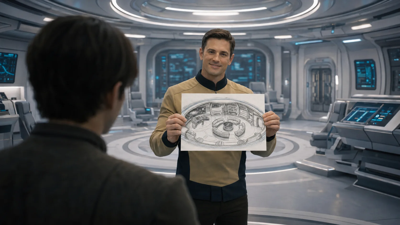 Yahyel · First Yahyel contact—confirmation of Lyra's ship · the captain drew the interior of Lyra's UFO